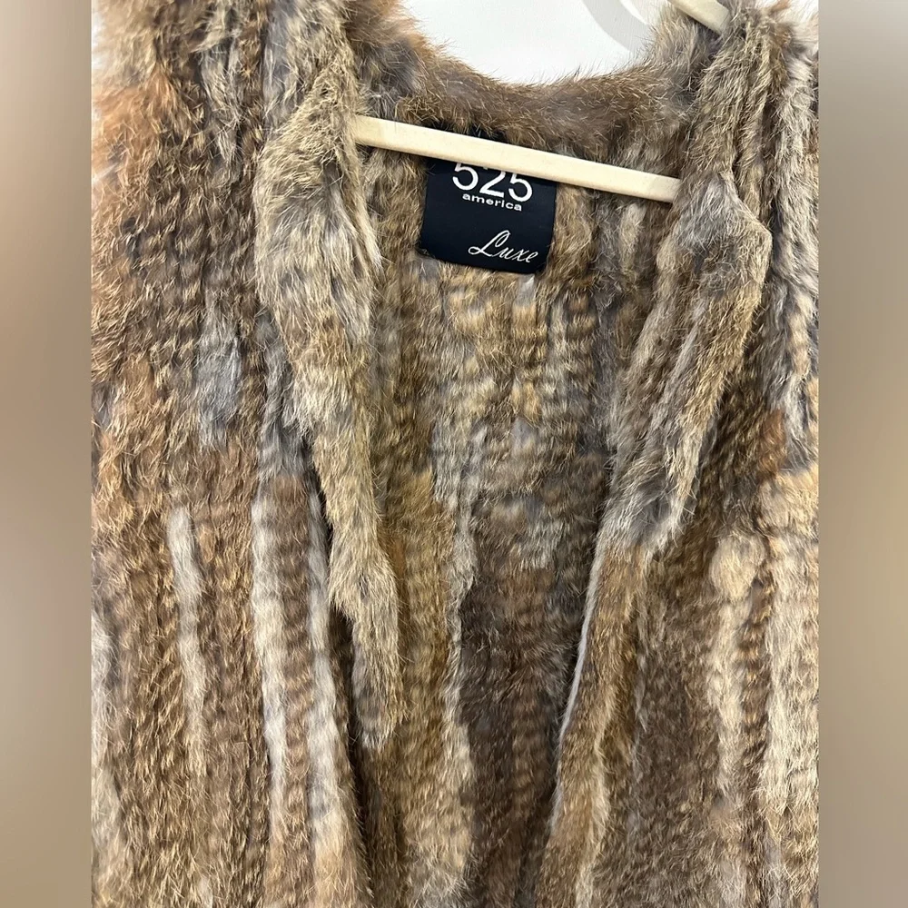 Rabbit fur vest - Picture 2 of 3